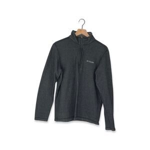Columbia Dark Gray Long Sleeve Quarter Zip Pull Over